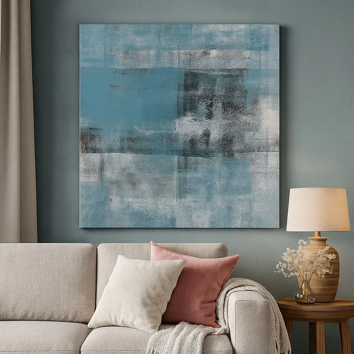 Tablou pe pânză - Apă și aer - 30x30 cm