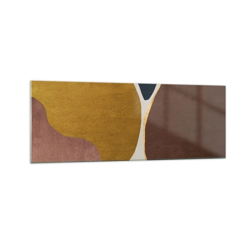 Tablou pe sticlă - Abstracție - un loc în spațiu - 140x50 cm