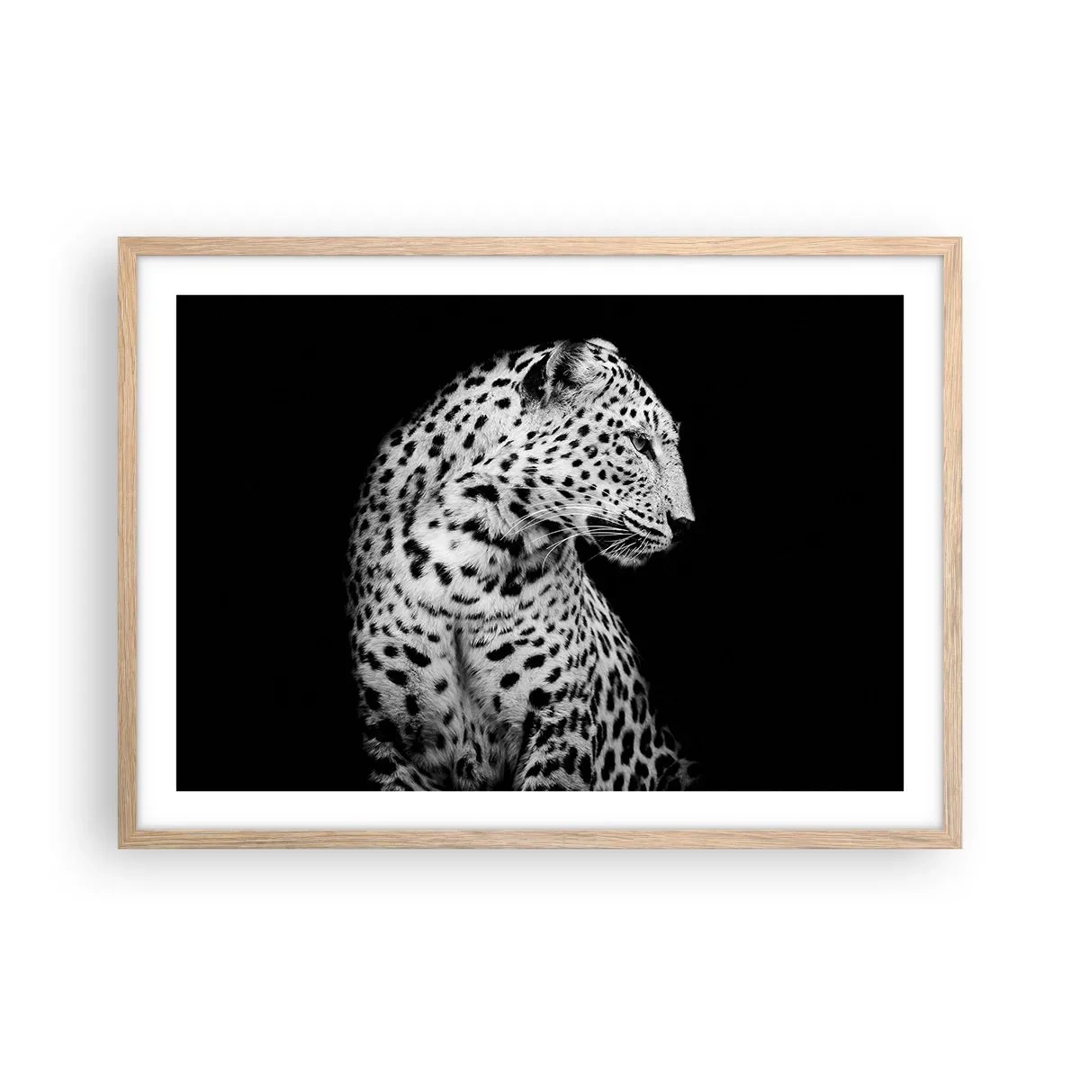 Poster în ramă de stejar deschis - Profilul drept perfect! - 70x50 cm