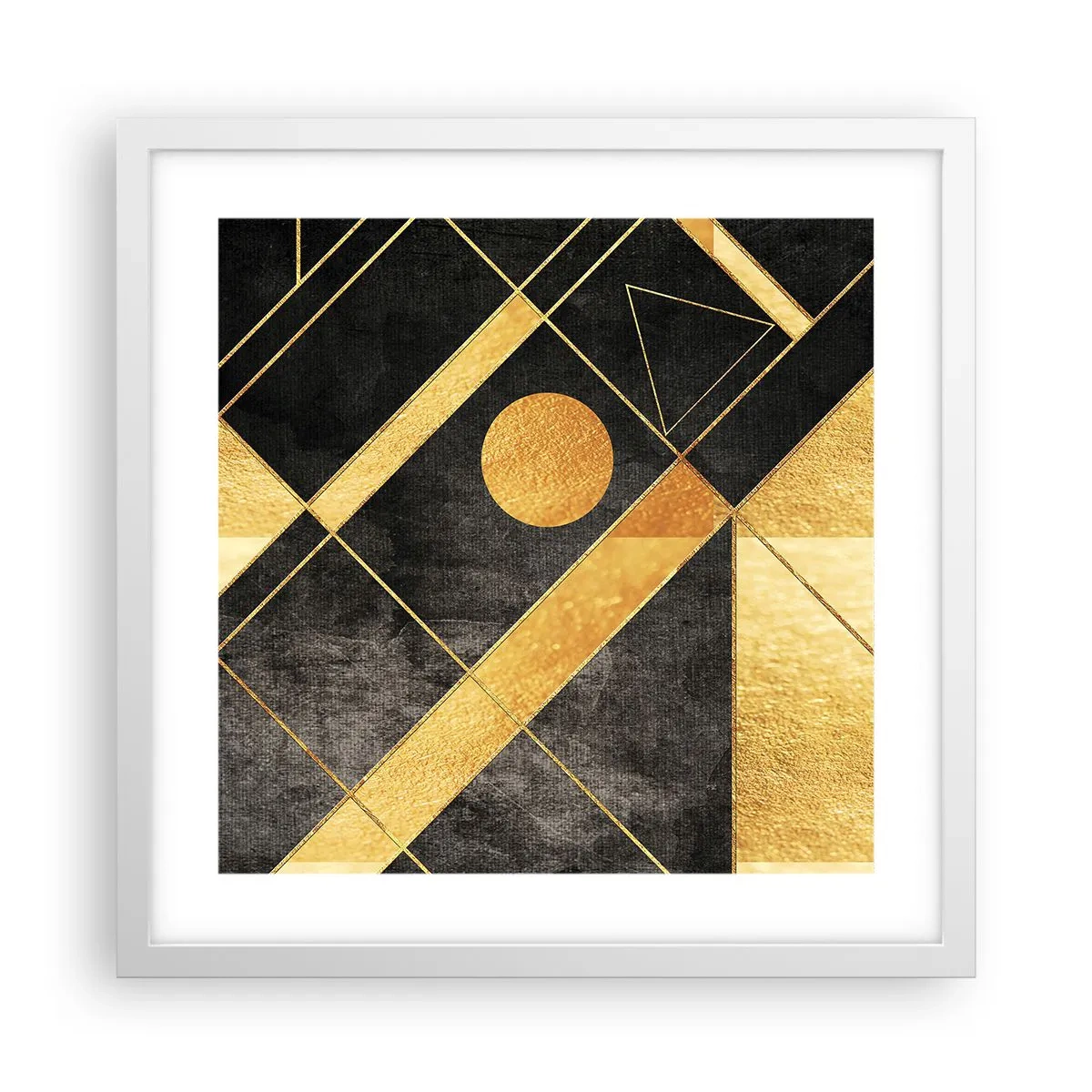Poster în ramă albă - Soarele deșertului - 40x40 cm
