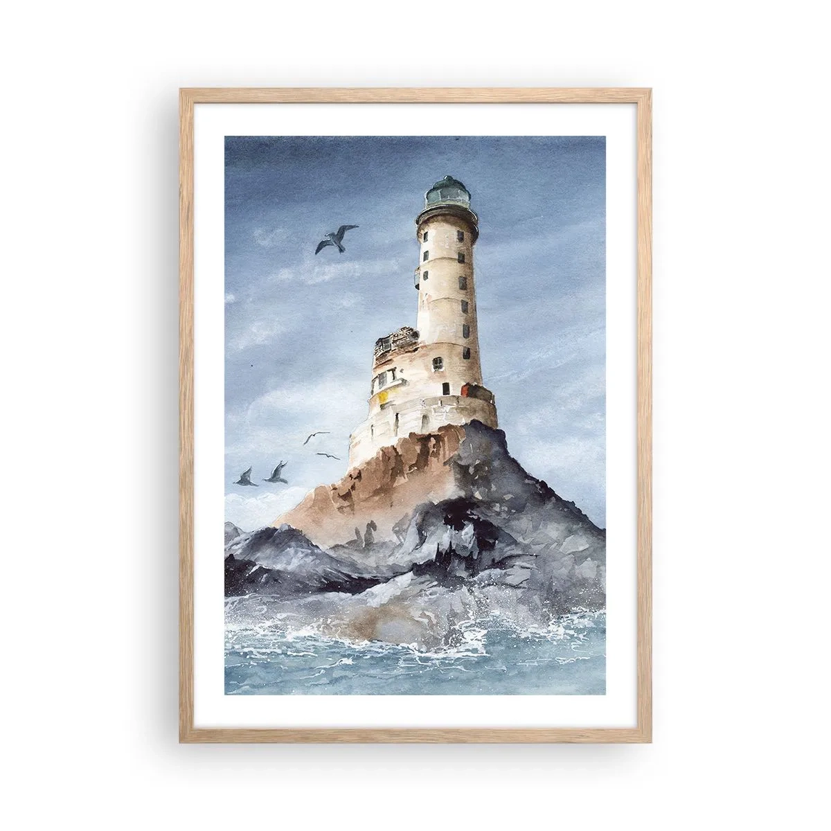 Poster în ramă de stejar deschis - Invincibil - 50x70 cm