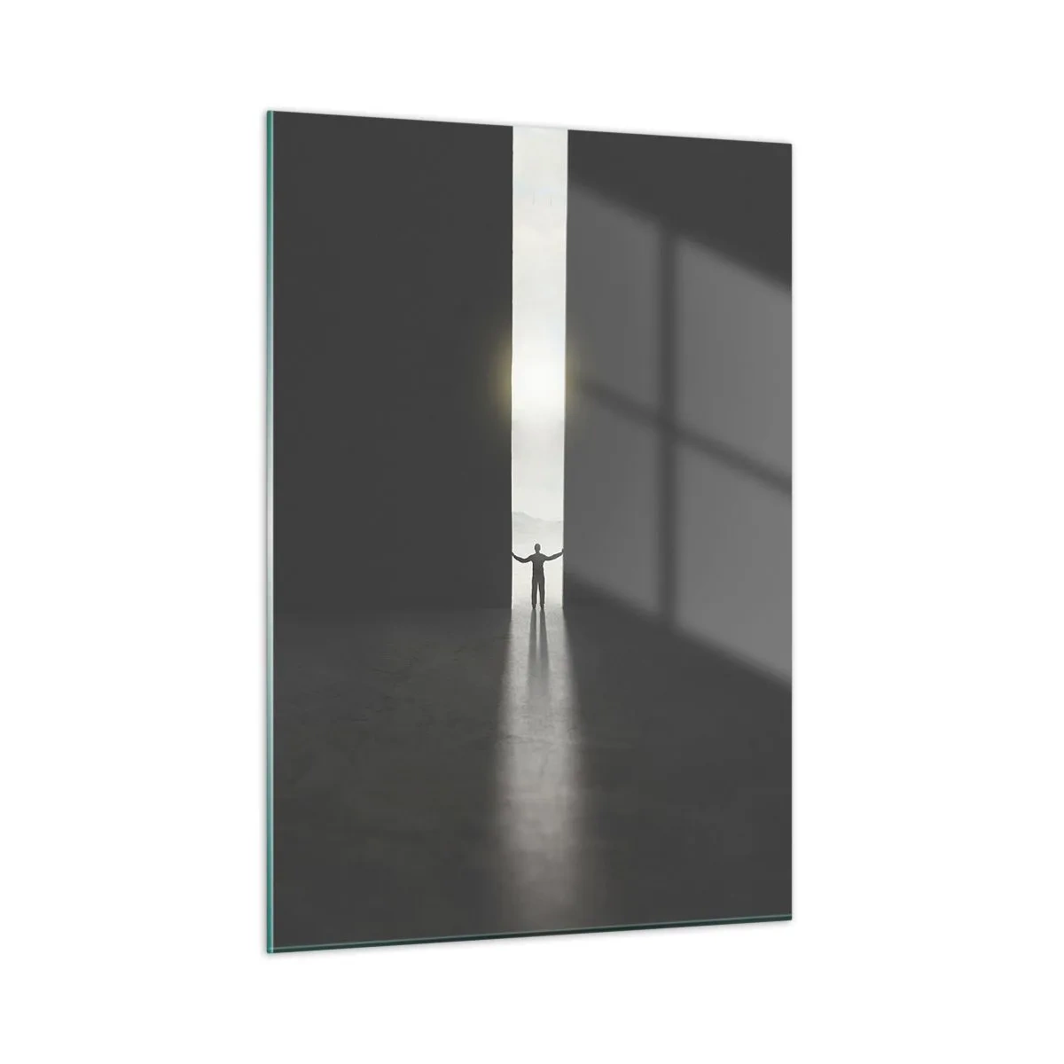 Tablou pe sticlă - Un pas spre un viitor luminos - 50x70 cm
