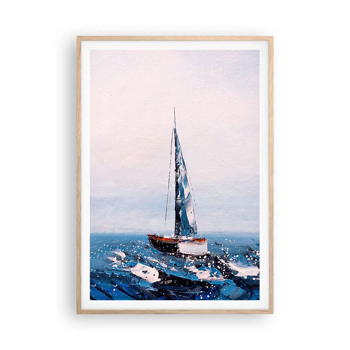 Poster în ramă de stejar deschis - Frăția vântului - 70x100 cm