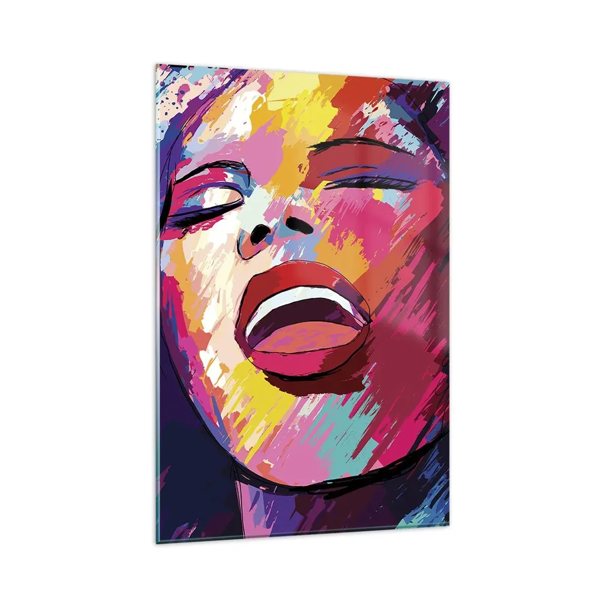 Tablou pe sticlă - Cântă toată viața - 80x120 cm