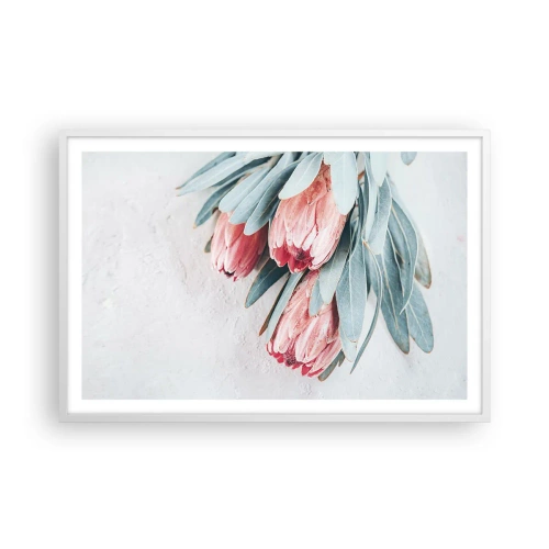 Poster în ramă albă - Rușinate de propria lor frumusețe - 91x61 cm