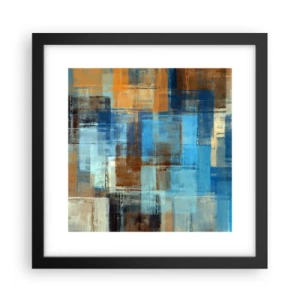 Poster în ramă neagră - Prin valul albastru - 30x30 cm