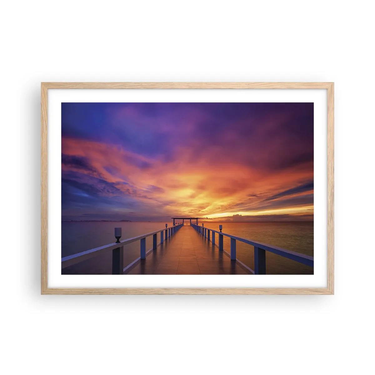 Poster în ramă de stejar deschis - Fără sfârșit - 70x50 cm