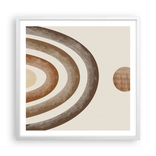 Poster în ramă albă - Într-o galaxie îndepărtată - 60x60 cm