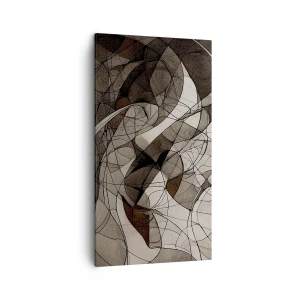 Tablou pe pânză - Circulația culorilor pământului - 45x80 cm