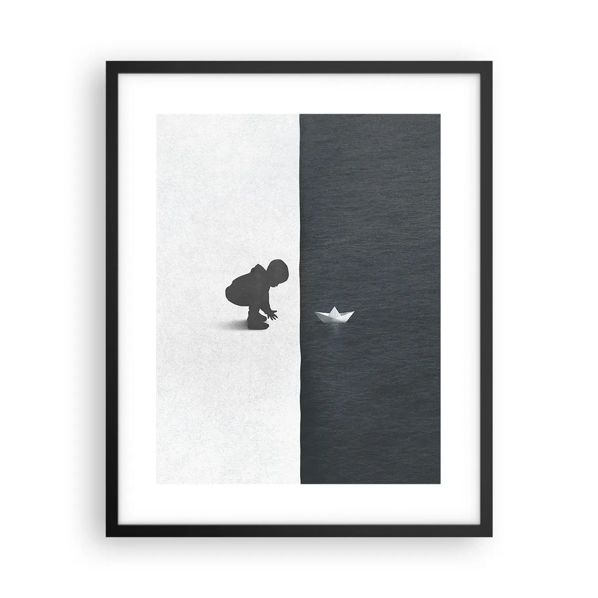 Poster în ramă neagră - Marea expediție - 40x50 cm