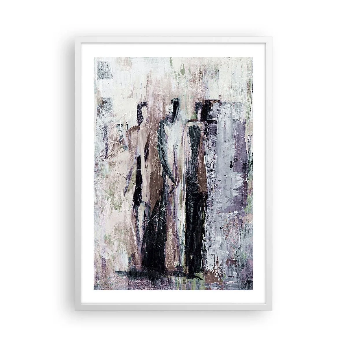 Poster în ramă albă - Cei trei misterioși - 50x70 cm