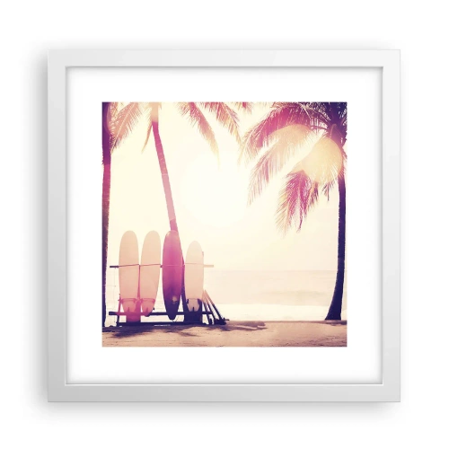 Poster în ramă albă - Va fi o zi minunată - 30x30 cm