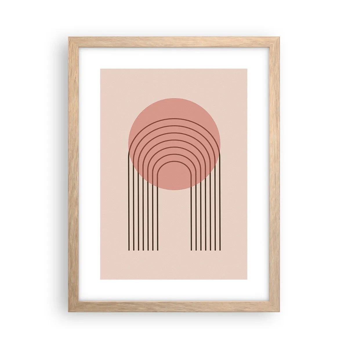 Poster în ramă de stejar deschis - Atracție irezistibilă - 30x40 cm