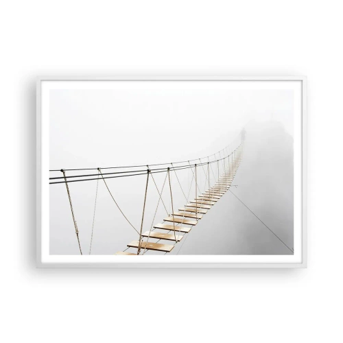 Poster în ramă albă - Unde te va duce? - 100x70 cm