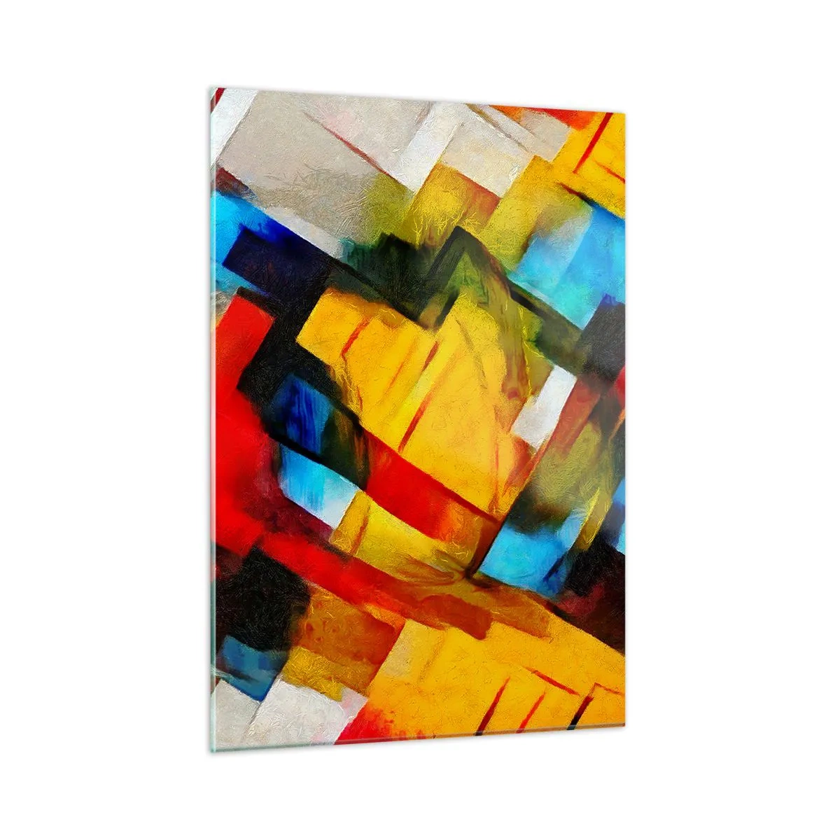 Tablou pe sticlă - Sandviș multicolor - 50x70 cm