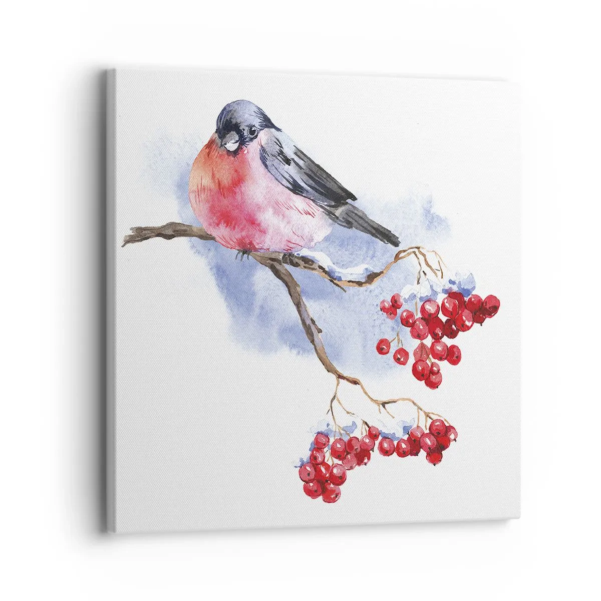 Tablou pe pânză - Iarna în culori - 30x30 cm