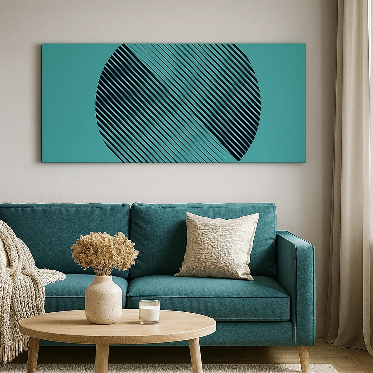 Tablou pe pânză - Cercul - o variație geometrică - 30x30 cm