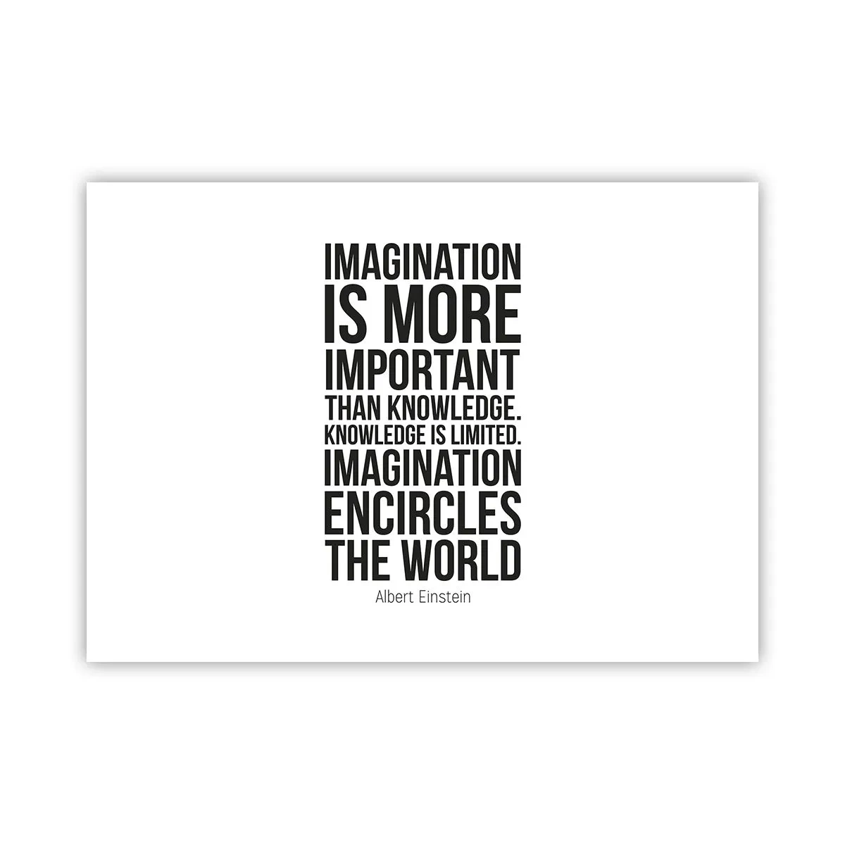 Poster - Einstein despre puterea imaginației - 70x50 cm