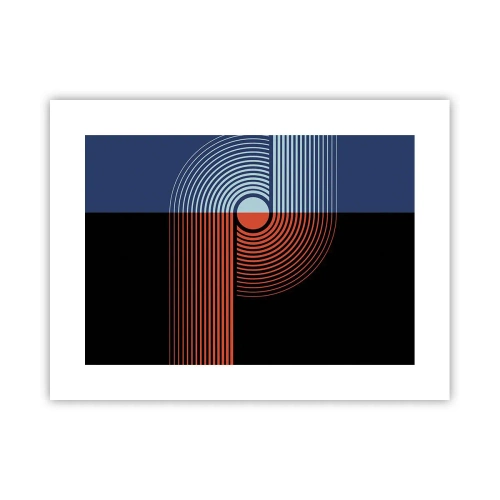 Poster - Într-o îmbrăţişare geometrică - 40x30 cm