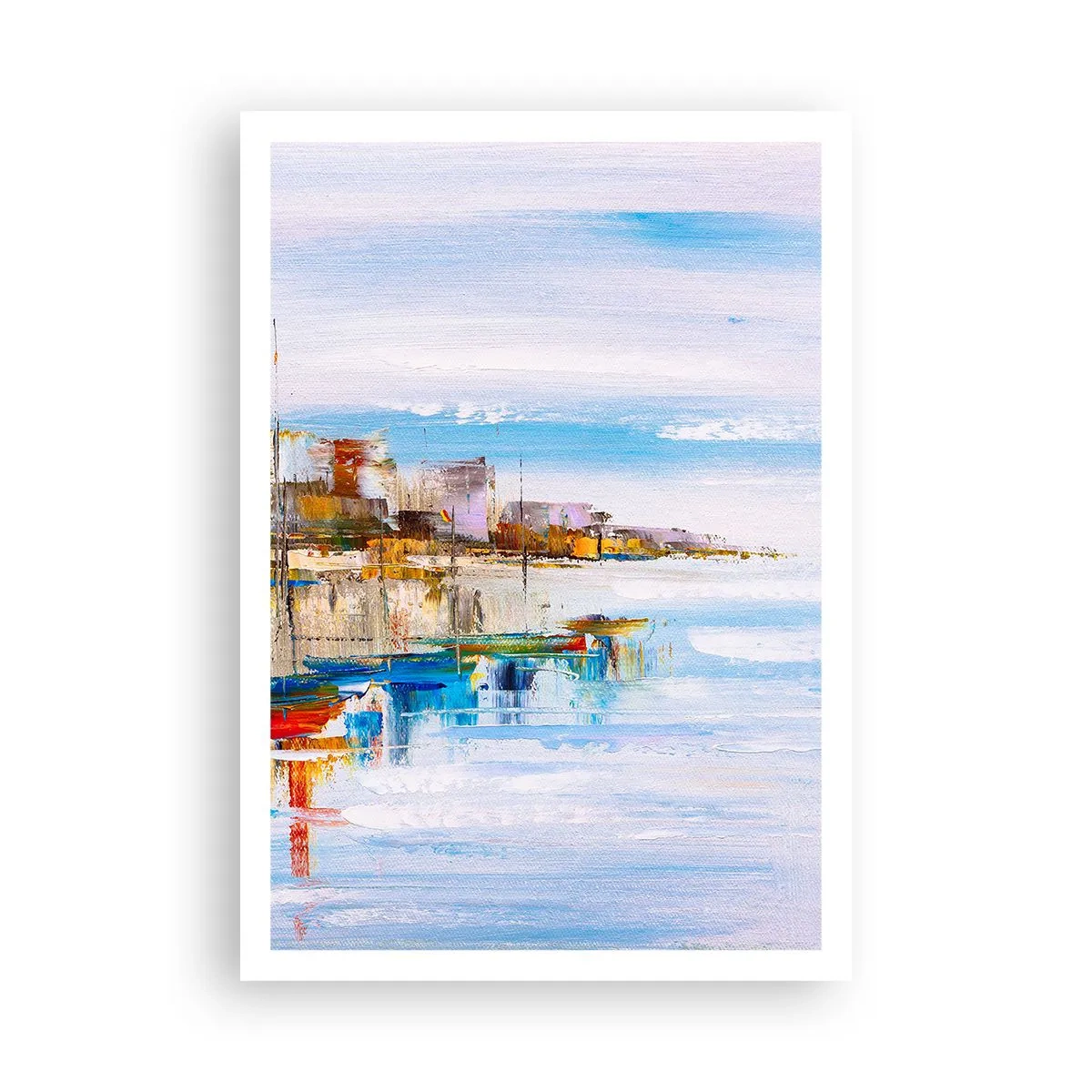 Poster - Port urban multicolor - 70x100 cm
