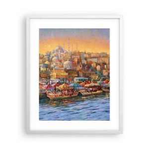 Poster în ramă albă - O poveste din Istanbul - 40x50 cm