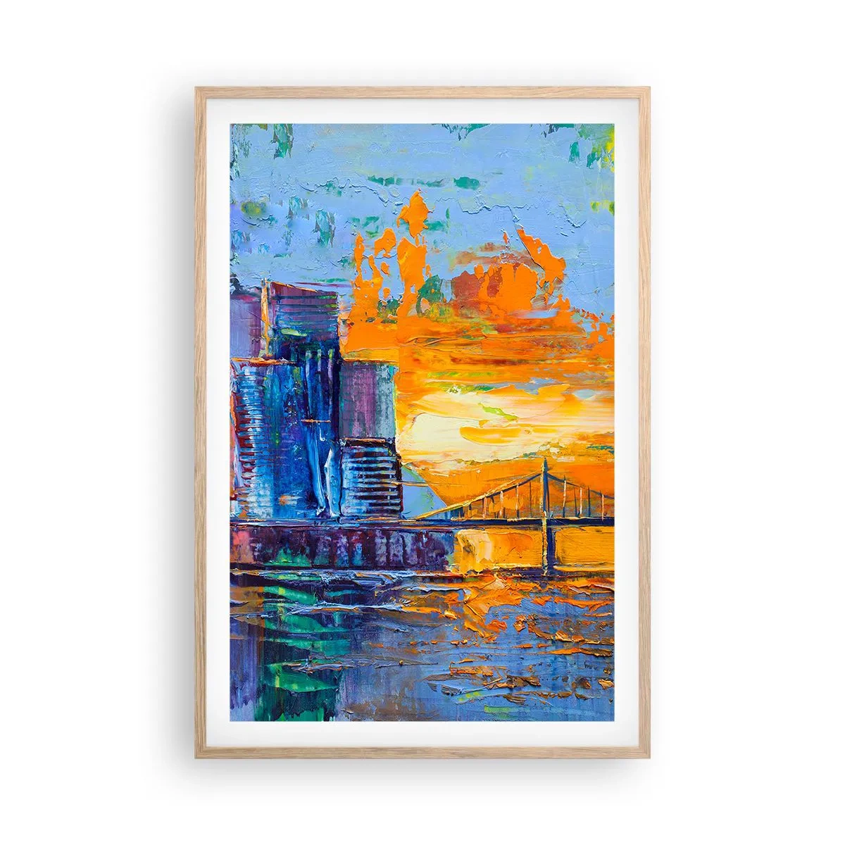 Poster în ramă de stejar deschis - Cultură și natură - 61x91 cm