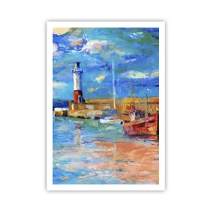 Poster - După-amiază în golful de curcubeu - 70x100 cm