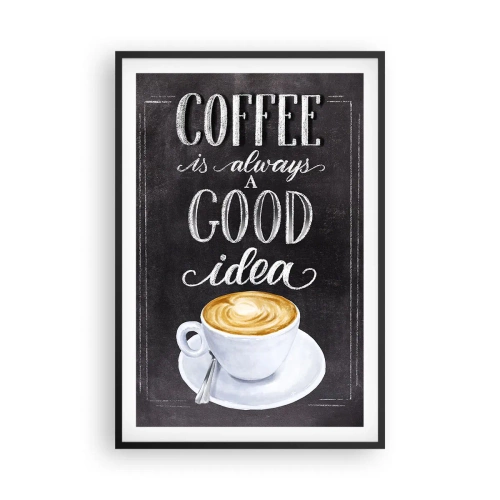 Poster în ramă neagră - Of course! - 61x91 cm