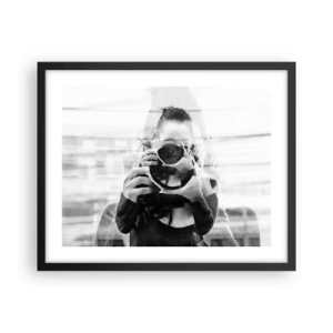 Poster în ramă neagră - Creator și material - 50x40 cm