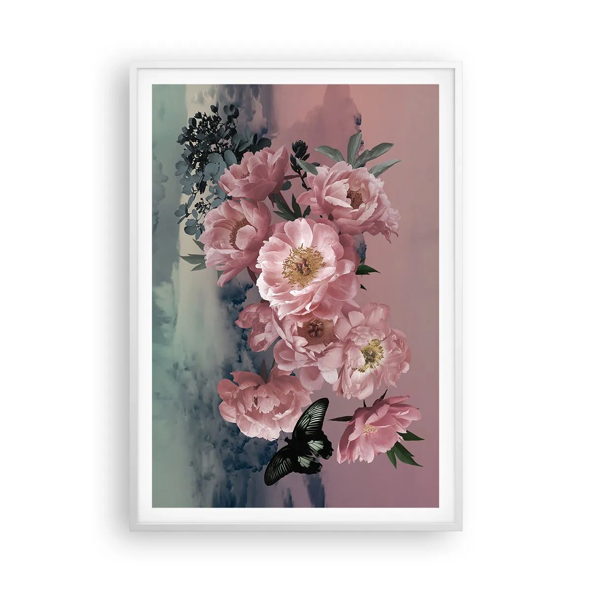 Poster în ramă albă - Apogeul romantismului - 70x100 cm