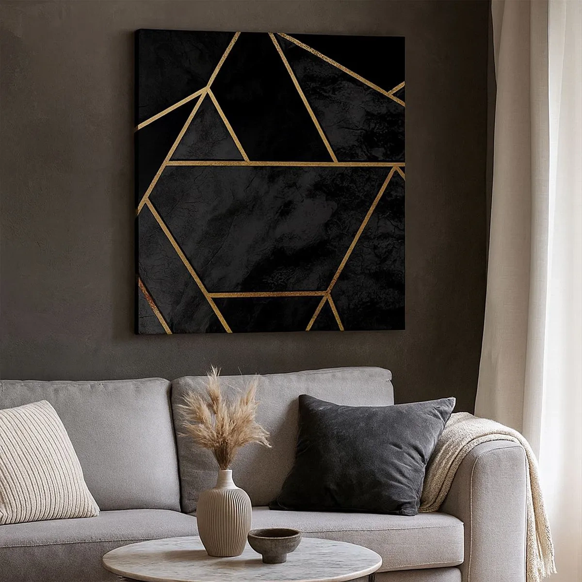 Tablou pe pânză - Întuneric și lumină - 30x30 cm