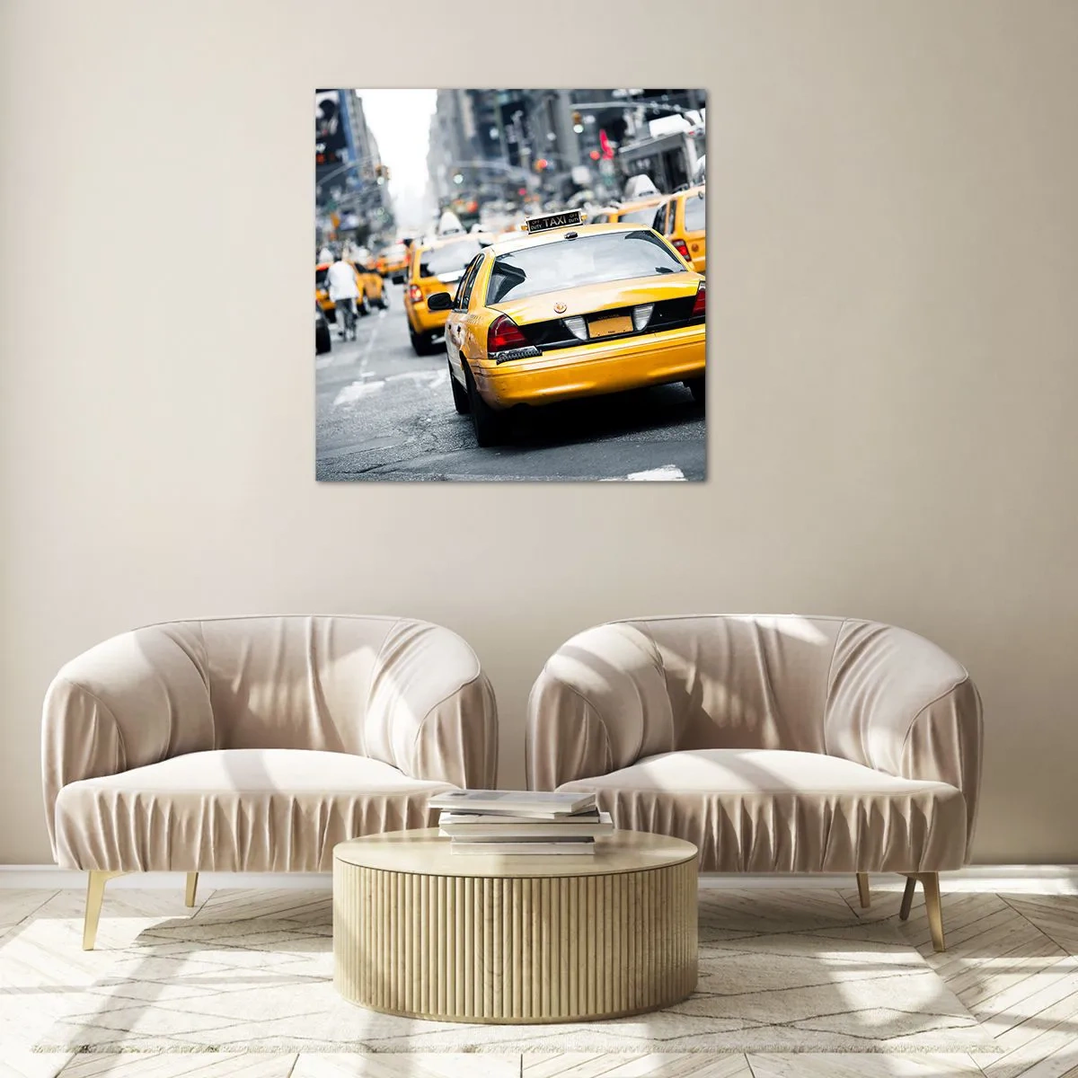 Tablou pe sticlă - Doar în acest oraș - 30x30 cm