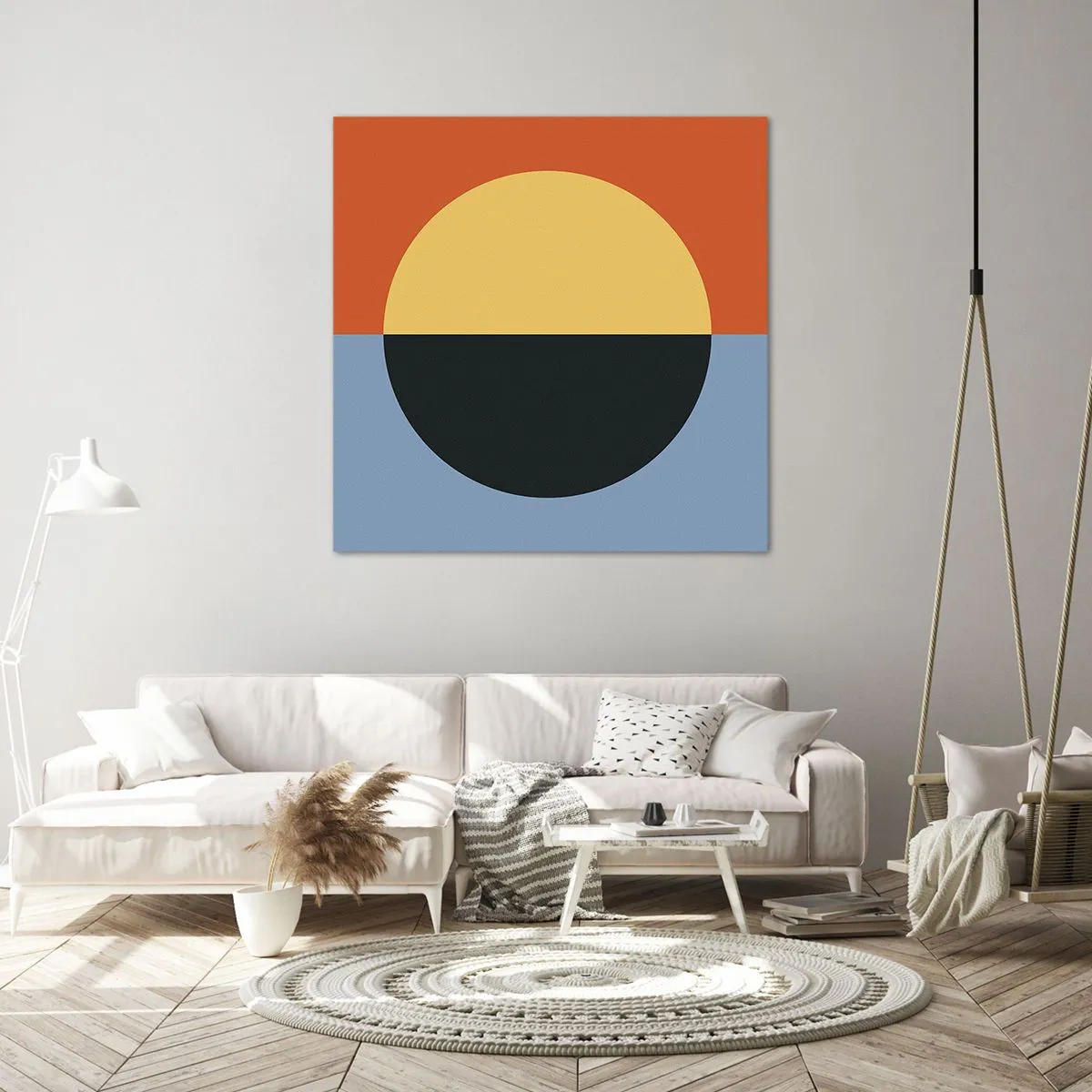 Tablou pe pânză - O compoziție de căldură și răcoare - 70x70 cm