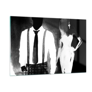 Tablou pe sticlă - Într-o atmosferă noir - 120x80 cm
