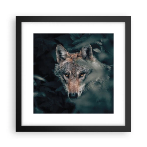 Poster în ramă neagră - Vânător - 30x30 cm