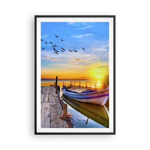 Poster în ramă neagră - La revedere, până mâine - 61x91 cm