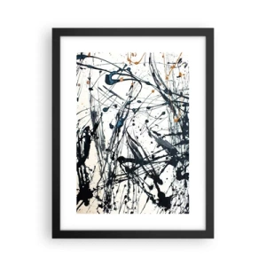 Poster în ramă neagră - Abstracție expresionistă - 30x40 cm