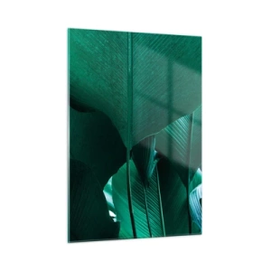 Tablou pe sticlă - Cu frunza la lumină - 50x70 cm