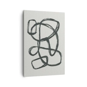 Tablou pe pânză - Abstracție în buclă - 70x100 cm