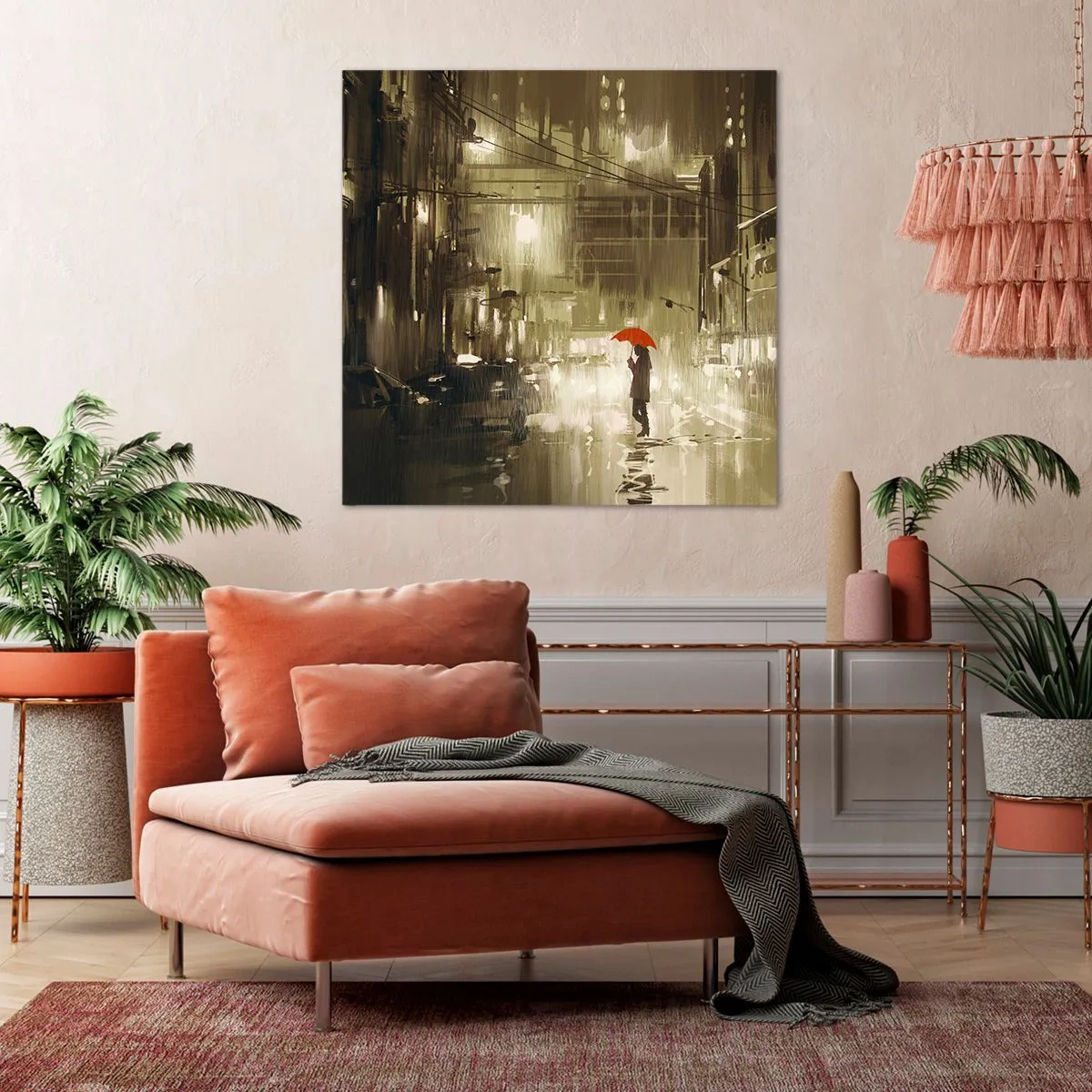 Tablou pe pânză - Singură, dar nu singuratică - 70x70 cm