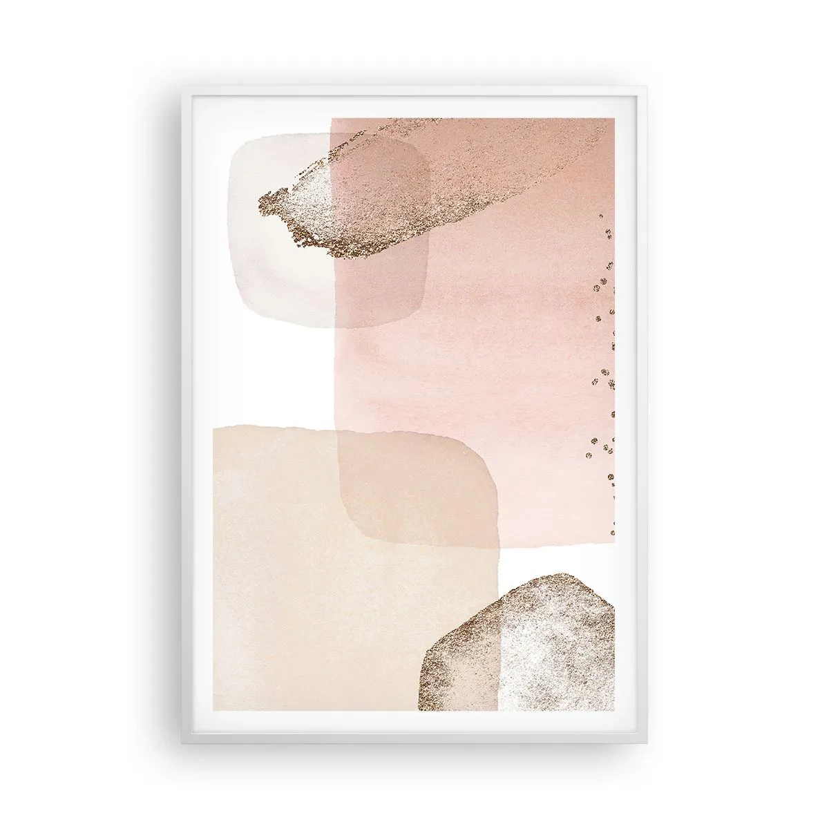 Poster în ramă albă - O privire prin culoare - 70x100 cm