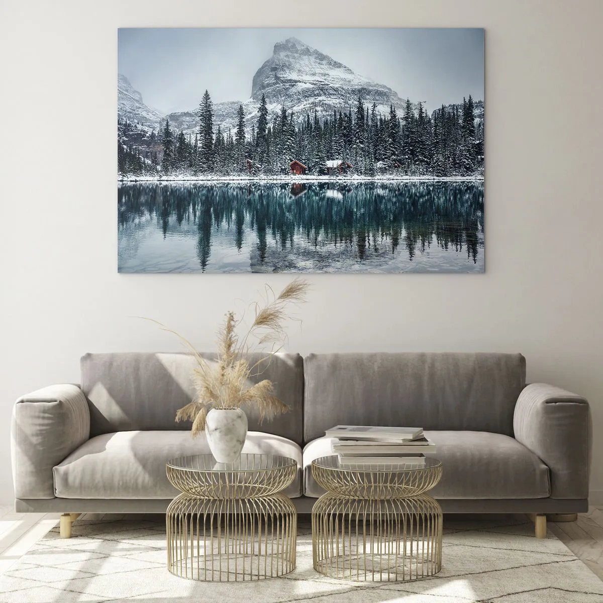 Tablou pe sticlă - Refugiu canadian - 120x80 cm