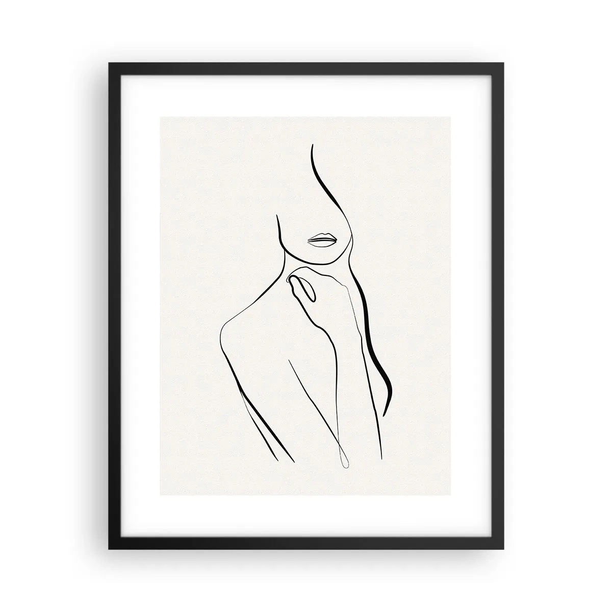 Poster în ramă neagră - Val de melancolie - 40x50 cm