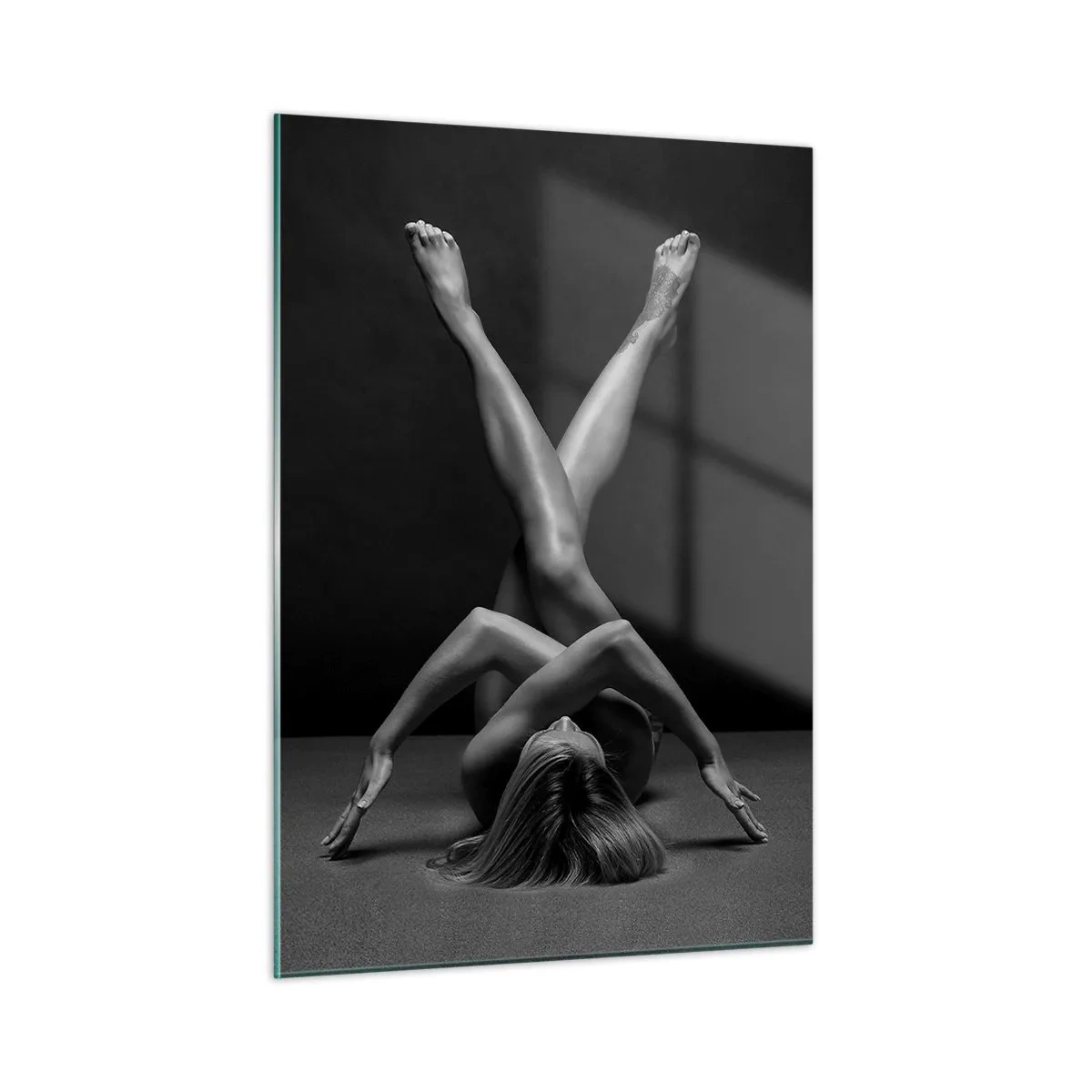 Tablou pe sticlă - Geometria nudității - 50x70 cm