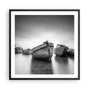 Poster în ramă neagră - Acum sunt doar amintiri... - 60x60 cm