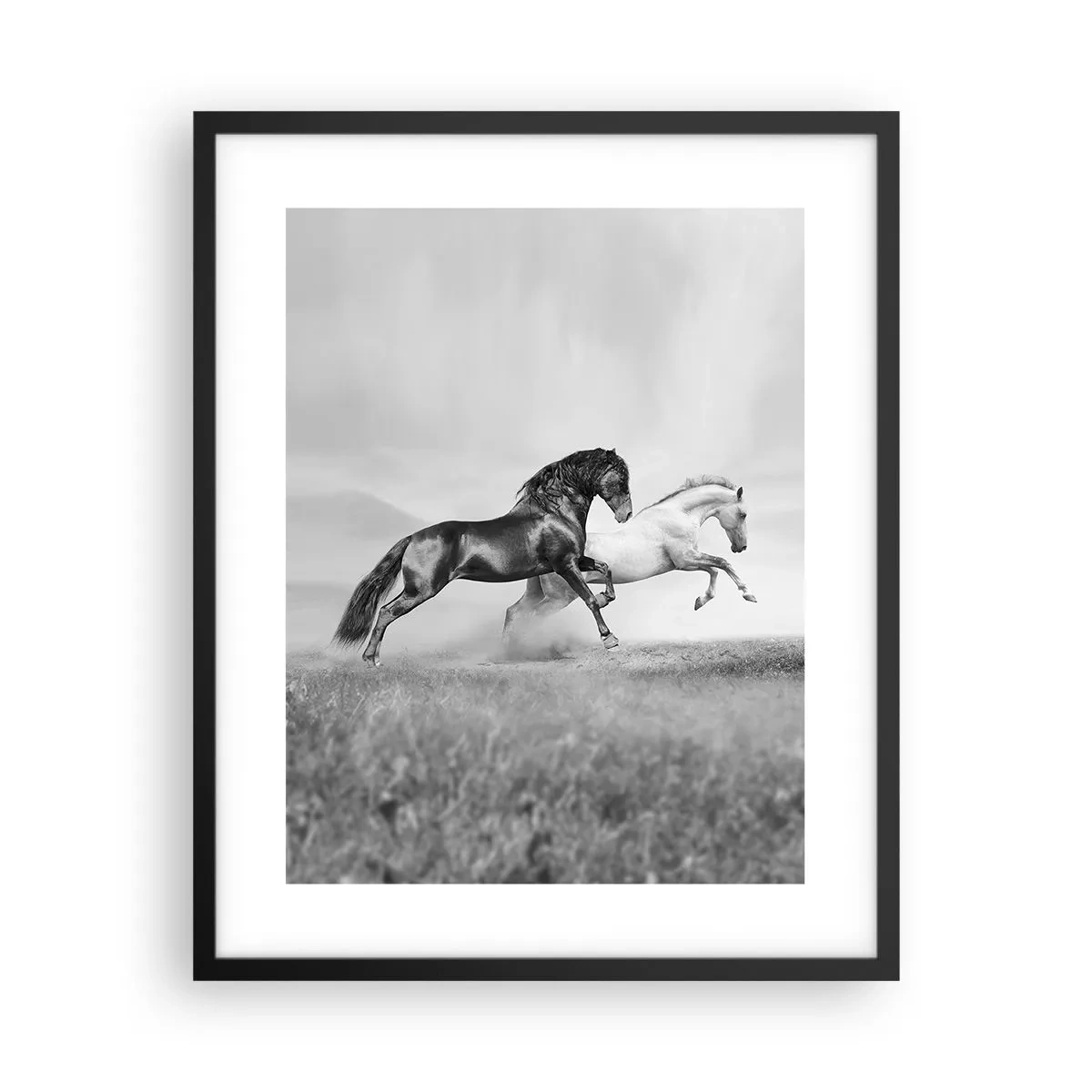 Poster în ramă neagră - Îngeri și demoni - 40x50 cm