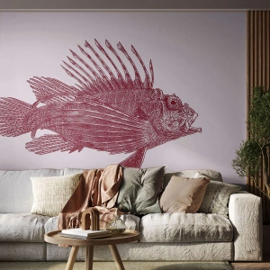 Tapet Autoadeziv Deluxe Sticker - Un locuitor al apelor exotice - Peşte, Peștele leu, Tropical - 250x175 cm