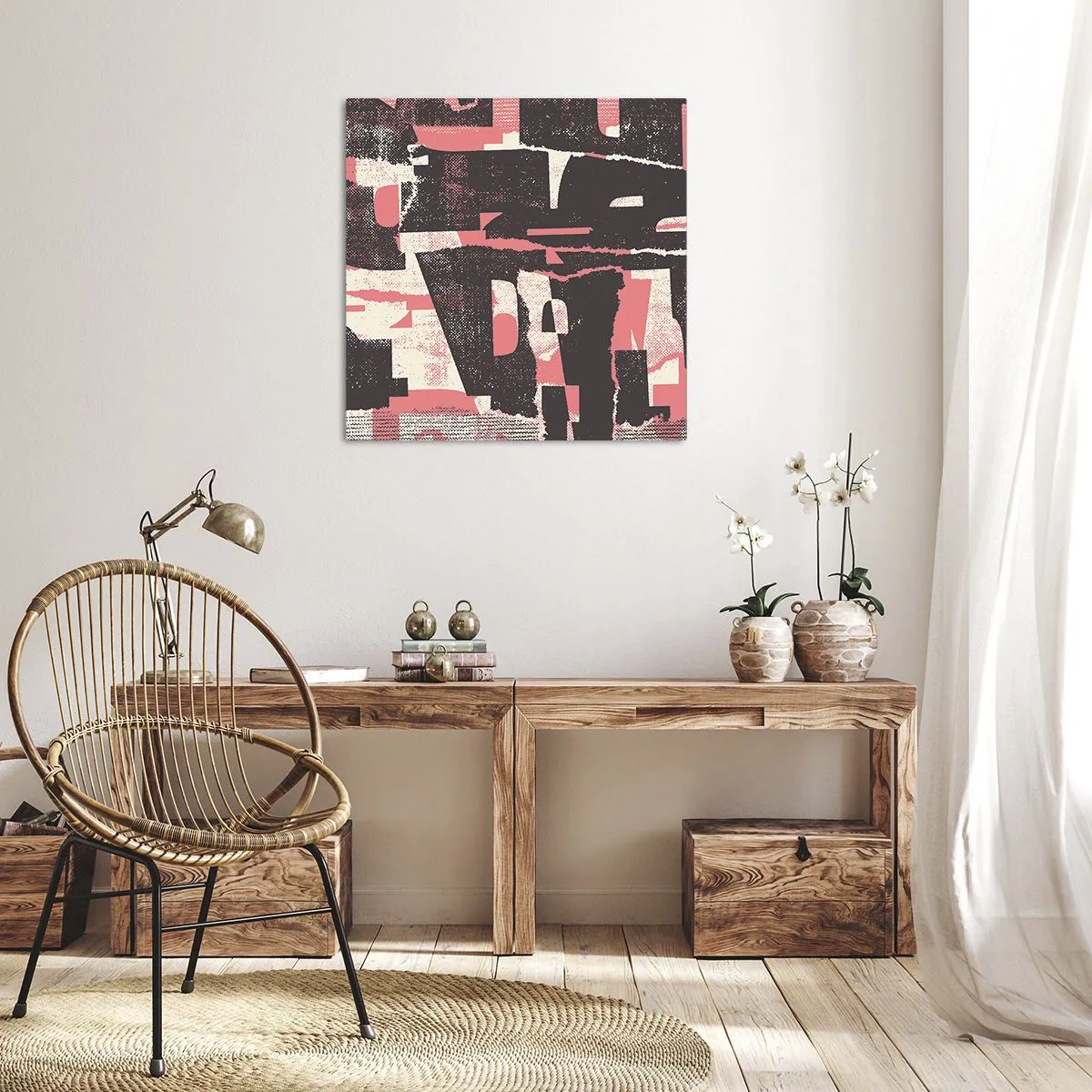 Tablou pe pânză - Toată această agitație - 30x30 cm