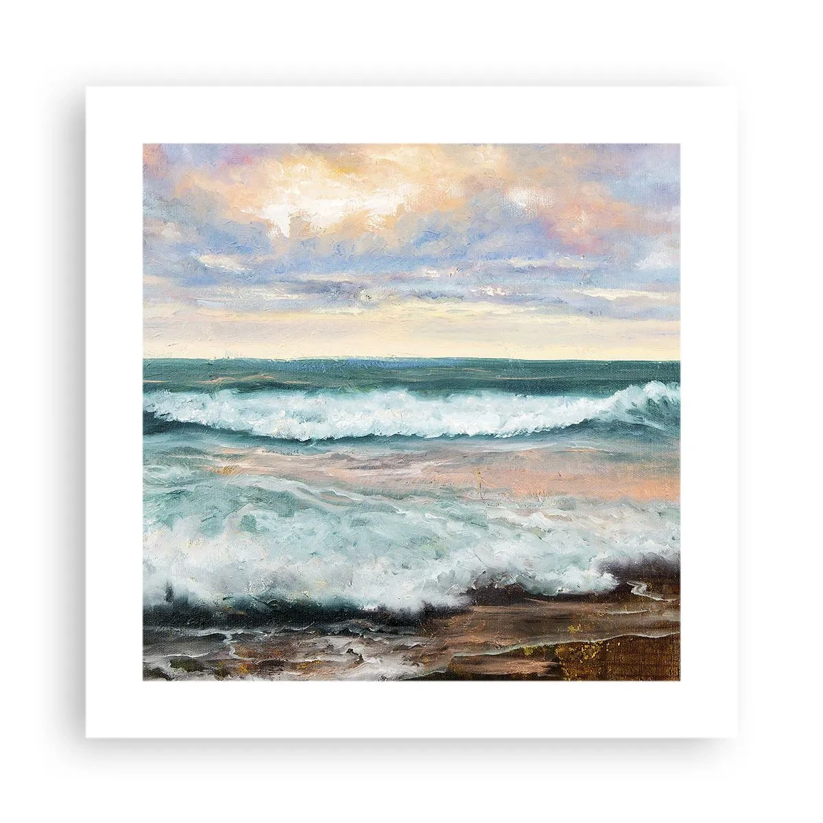 Poster - Aici îți vei alina sufletul - 40x40 cm
