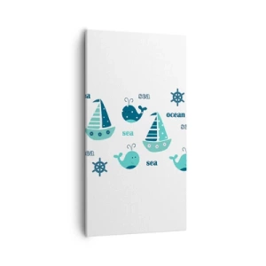 Tablou pe pânză - Peste mări și oceane - 55x100 cm